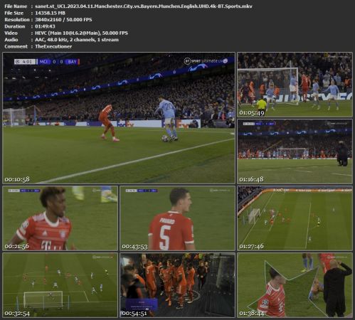UCL 2023 04 11 Manchester City vs Bayern Munchen English UHD 4k-BT Sports