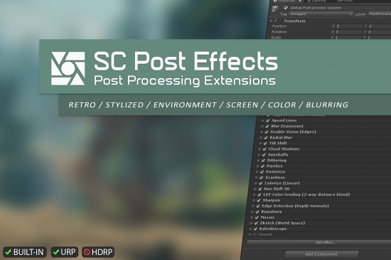 Unity Asset - SC Post Effects Pack v2.3.4