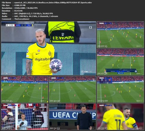 UCL 2023 04 11 Benfica vs Inter Milan 1080p HDTV H264-BT Sports