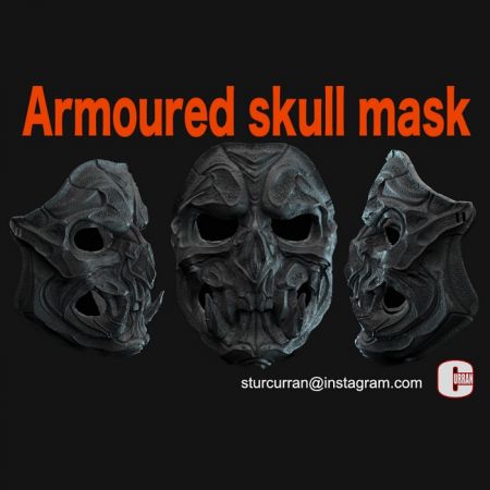 Armoured Skull Mask – 3D Print Model