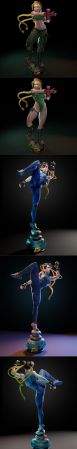 Vinicius Cardoso – Chun-li and Cammy – 3D Print Model