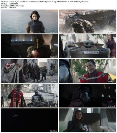 The Mandalorian S03 2160p DSNP WEB-DL x265 HEVC 10bit Atmos DDP 5 1 Vyndros