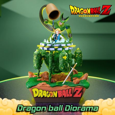 Dragon Ball Saga Cell Diorama – 3D Print Model