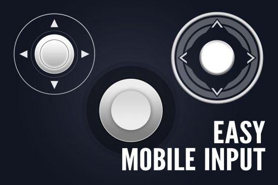 Unity Asset - Easy mobile input | 10 Joystick images v2.1