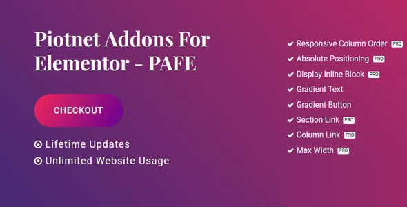 Piotnet Addons Pro For Elementor v7.1.3 NULLED