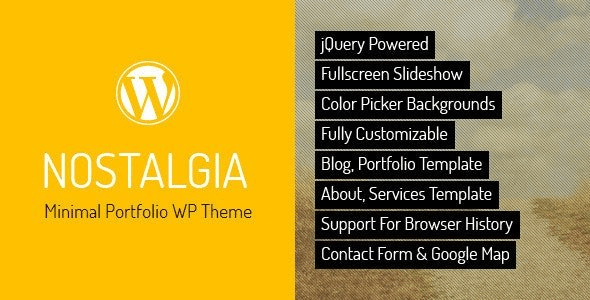 ThemeForest - Nostalgia v7.8 - Portfolio WordPress Theme - 2438038
