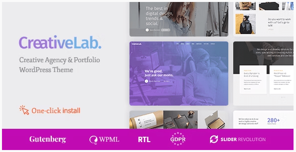 Themeforest - Creative Lab v1.1.8 - Creative Studio Portfolio & Agency