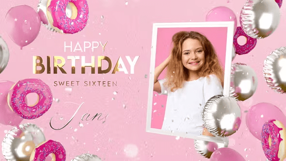 Videohive - Happy Birthday Sweet Style 39916832