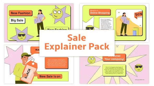 Videohive - Sale Explainer Animation Scene Pack - 45686852