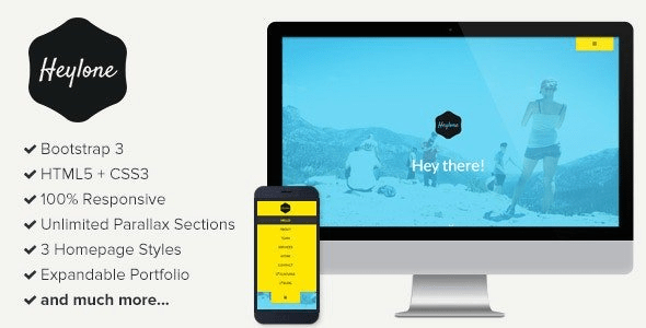 ThemeForest - Heylone v1.2 - Responsive One Page Parallax Template (Update: 23 November 2017) - 6895923