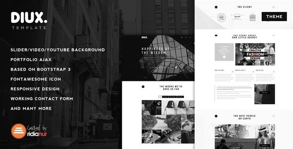 ThemeForest - Diux v1.4 - Responsive One Page Portfolio Theme - 20418533