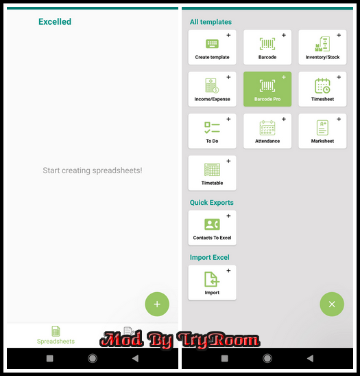 Excel Spreadsheet: Sheets App v1.38
