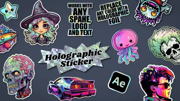Videohive - Holographic Sticker - 45794505