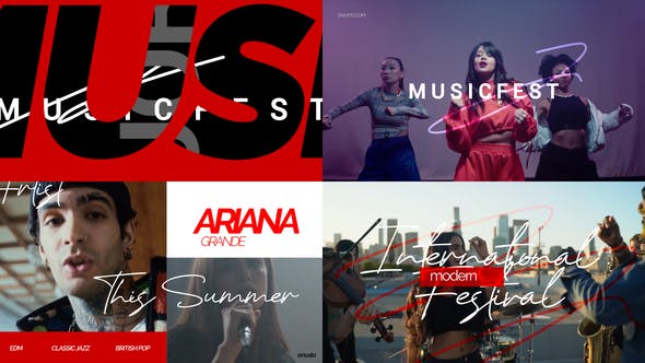 Videohive - Music Typography Slideshow - 45638407
