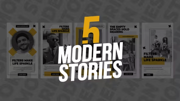 Videohive - 5 Modern Stories - 45661556