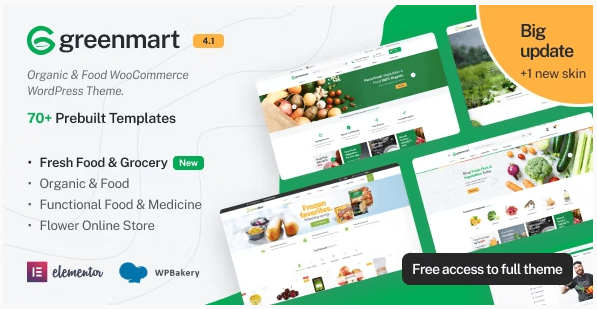 Themeforest - GreenMart v4.1.2 - Organic &amp; Food WooCommerce WordPress Theme