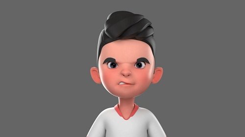 Little Arafat rigged Character 3D model