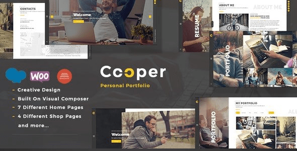 ThemeForest - Cooper v5.3 - Creative Responsive Personal Portfolio WordPress Theme - 19301592 - NULLED