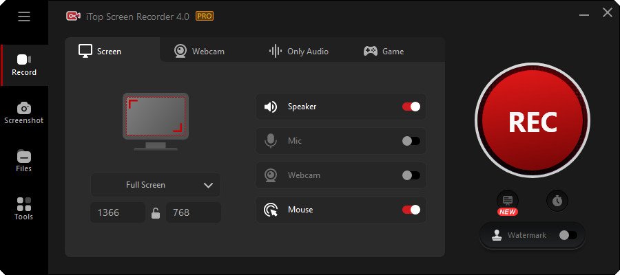 download the new iTop Screen Recorder Pro 4.2.0.1086