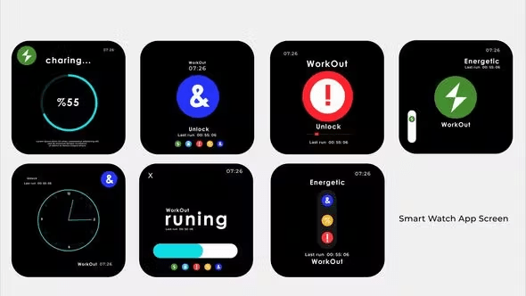 Videohive - Smart Watch App Screen 44827331