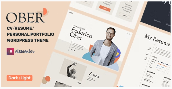 Themeforest - Ober v1.2.1 - CV Resume WordPress Theme