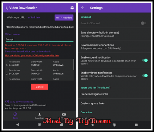 Lj Video Downloader (m3u8,mp4) v1.1.16