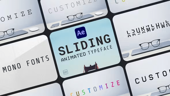 Videohive - Sliding Animated Typeface For After Effects - 45775934