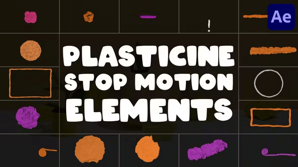 Videohive - Plasticine Stop Motion Elements | After Effects 45653961