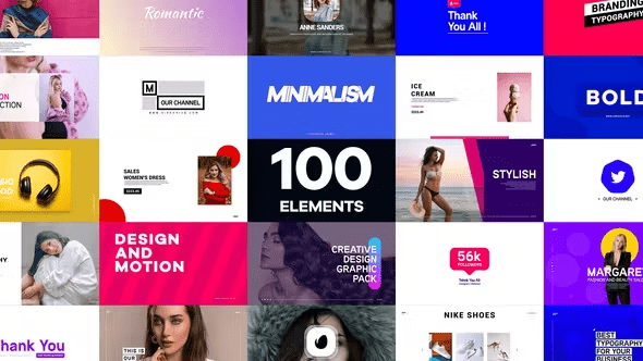 Videohive - Modern Graphic &amp; Transition Pack - 45593408