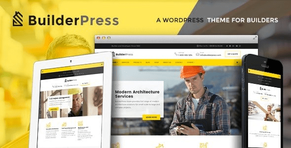 ThemeForest - BuilderPress v1.2.4 - Construction and Architecture WordPress Theme - 20008330