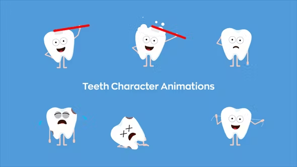 Videohive - Teeth Character Animations - 45604528
