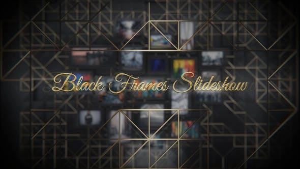 Videohive - Black Frames Slideshow - 45716243