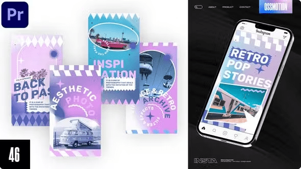 Videohive - Retro Instagram Stories For Premiere Pro 44913457
