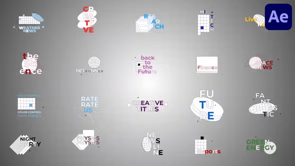 Videohive - Abstract Technology Titles for After Effects 45653502