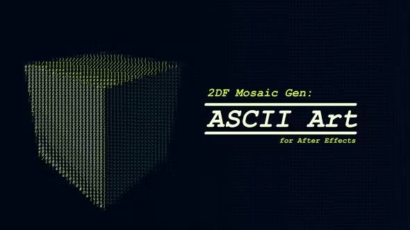 Videohive - 2DF Mosaic Gen - ASCII Art 45596269