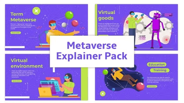 Videohive - Metaverse Explainer Animation Scene - 45655555