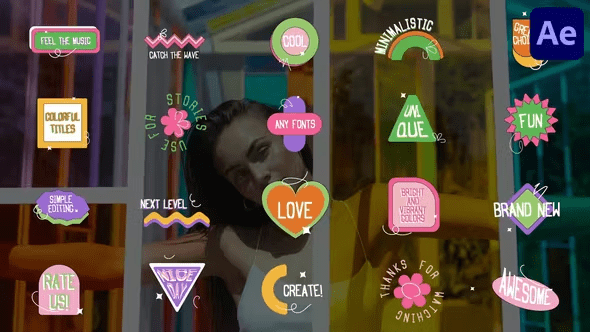 Videohive - Colorful Titles for After Effects - 45653619
