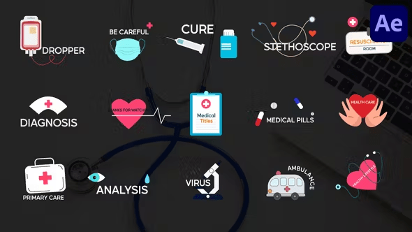 Videohive - Medical Titles for After Effects - 45707352