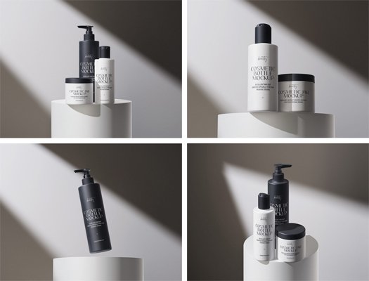 Cosmetic Set PSD Mockups Templates