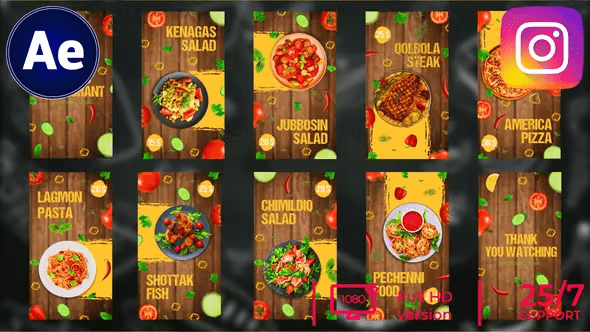 Videohive - 10 In 1 Stories Food Promo Instagram 45426052