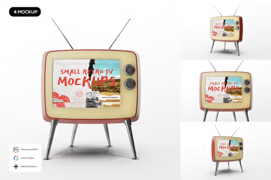 Retro TV Mockup SSDQ4KW
