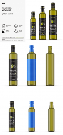 Olive Oil Bottle Mockup NLWTRVT