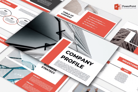 Company Profile Presentation Template PowerPoint
