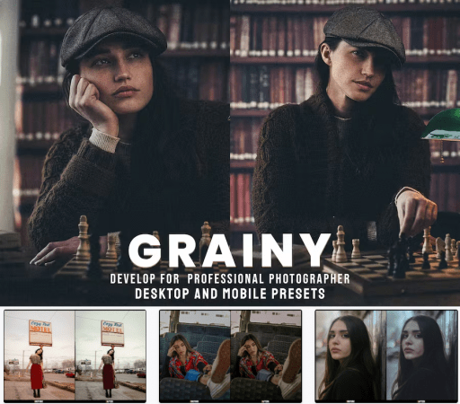 Grainy - Desktop &amp; Mobile Lightroom Presets