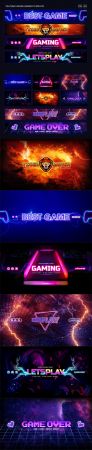 Youtube Gaming Banners PSD Templates