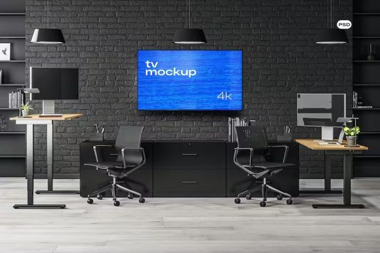 Tv mockup office WHKBJXJ