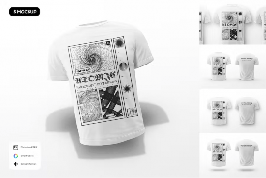 Slim Fit T-Shirt Mockup