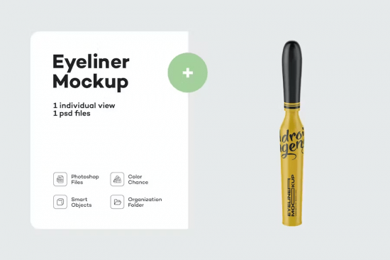 Matte Eyeliner Mockup