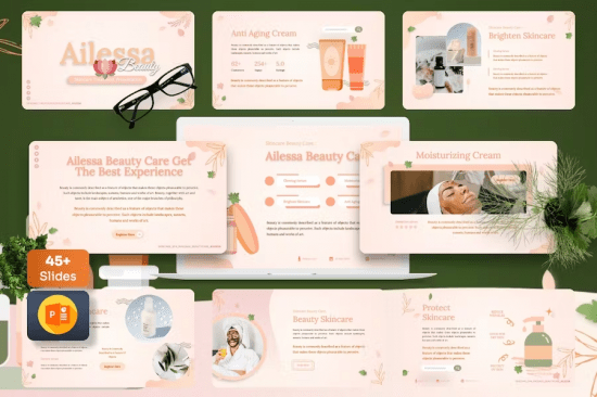 Ailessa - Skincare Powerpoint Template