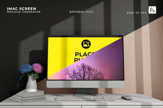 iMac Screen Mockup